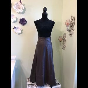 Sfera Collection Size S Brown Faux Leather. NWT